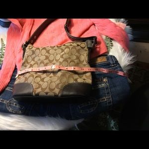 A Signature and leather Vintage Coach